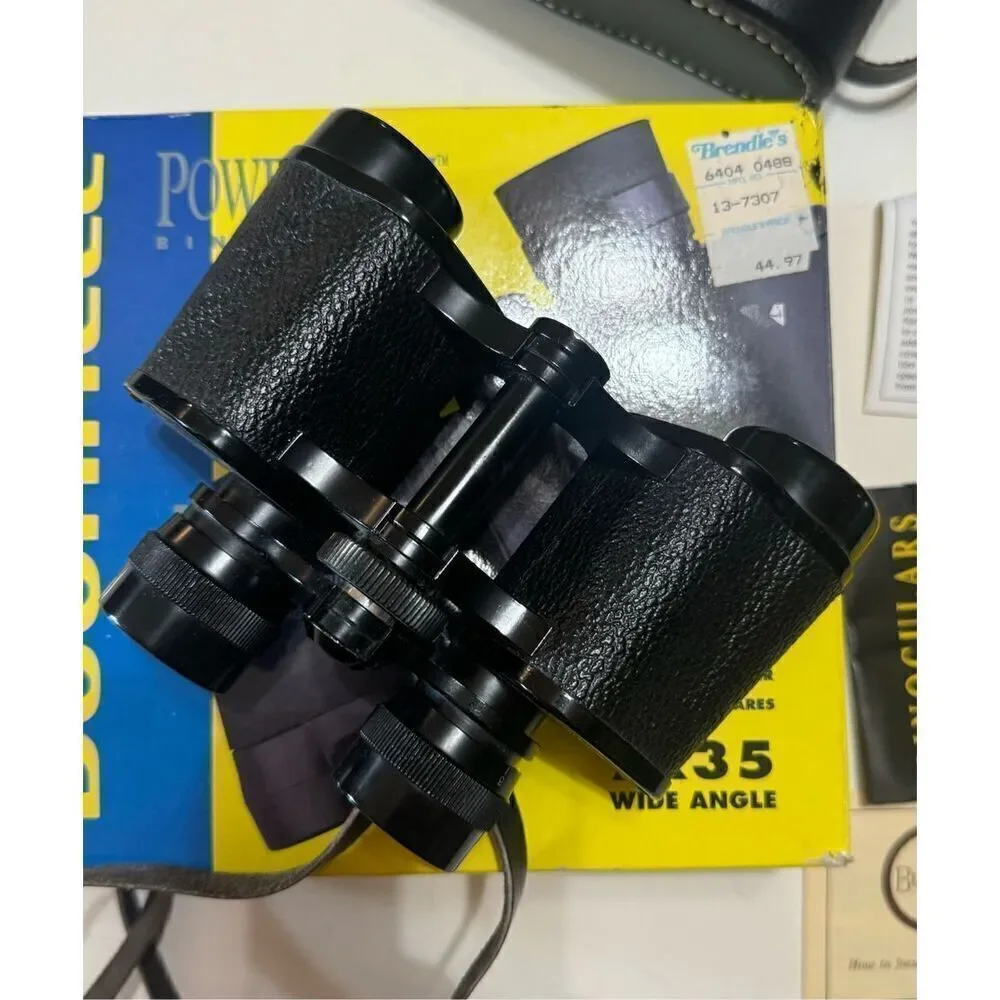Bushnell Powerview 7x35 Wide Angle Binoculars 13-7307 w/ box and papers